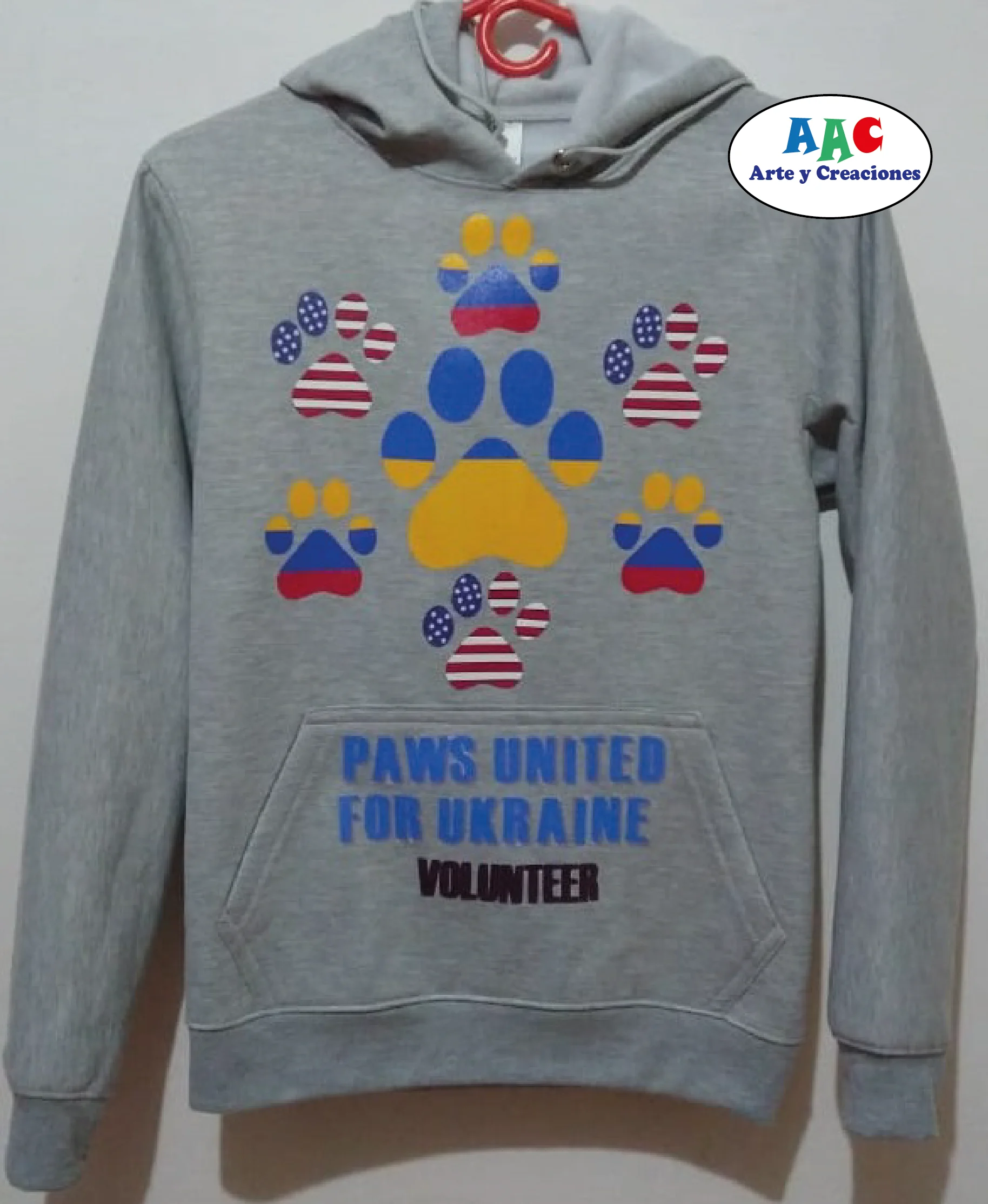 Buzo personalizado paws for ukraine